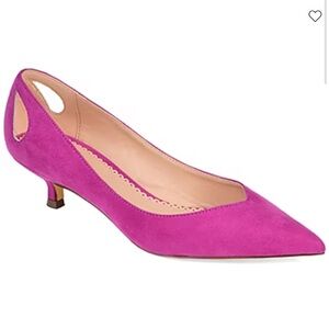 New Journee Collection Magenta Goldie Women's Kitten Heel Shoes size 7 1/2